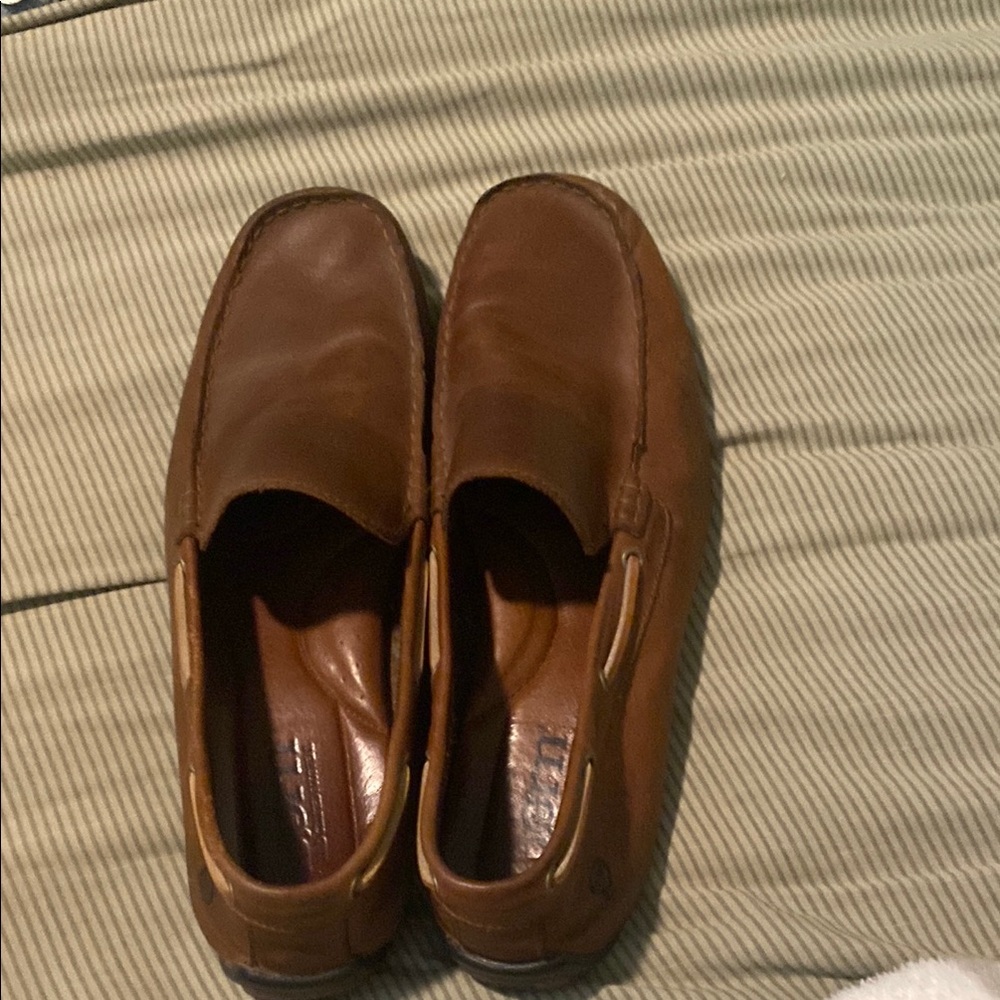 Born Brown Leather Loafers Slip-Ons